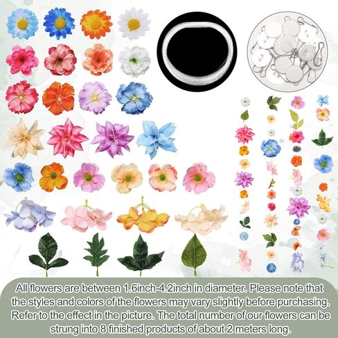 Lyrow 124 Pcs DIY 3D Wildflower Greenery Leaf Hanging Spring Decor Woodland Colorful Floral Wild Flower Floating Decor DIY Wild Flower Plant Theme Birthday Wedding Party Favors Hanging Ceiling Deco in Saudi Arabia