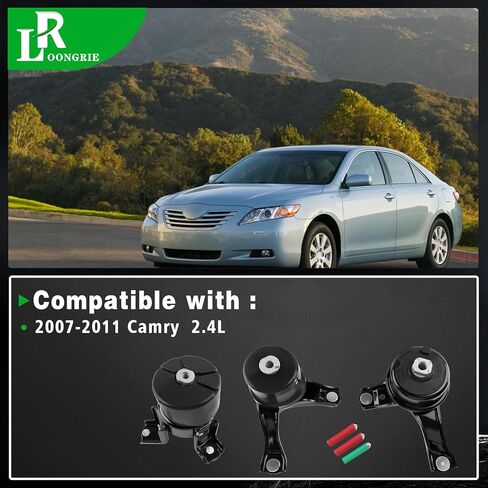 Engine Motor and Trans Mounts Compatible with 2007 2008 2009 2010 2011 Camry 2.4L L4 Engine, Replace OE A62009 EM5742 A4211 123720P030 A4207 123720A040, Set of 3 in Saudi Arabia