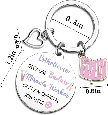 Esthetician Gifts for Women Beautician Gifts for Women Esthetician School Supplies Cosmetologist Gift for Female Aesthetician Keychain Birthday Christmas Gift Idea in Kuwait