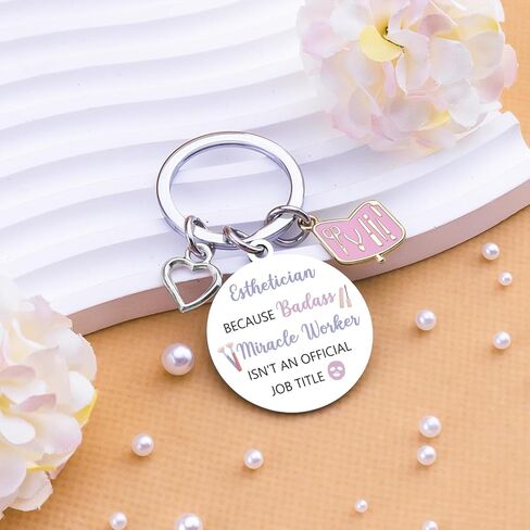 Esthetician Gifts for Women Beautician Gifts for Women Esthetician School Supplies Cosmetologist Gift for Female Aesthetician Keychain Birthday Christmas Gift Idea in Kuwait