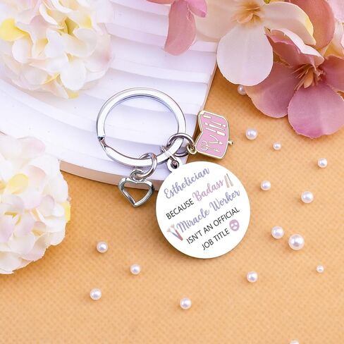 Esthetician Gifts for Women Beautician Gifts for Women Esthetician School Supplies Cosmetologist Gift for Female Aesthetician Keychain Birthday Christmas Gift Idea in Kuwait