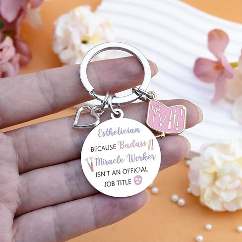 Esthetician Gifts for Women Beautician Gifts for Women Esthetician School Supplies Cosmetologist Gift for Female Aesthetician Keychain Birthday Christmas Gift Idea in Kuwait