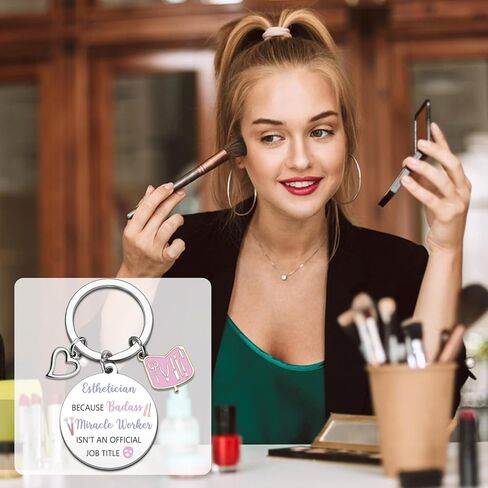 Esthetician Gifts for Women Beautician Gifts for Women Esthetician School Supplies Cosmetologist Gift for Female Aesthetician Keychain Birthday Christmas Gift Idea in Kuwait