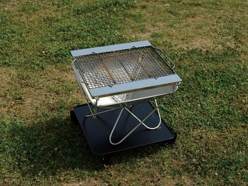 Snow Peak Fireplace Grill - Fireplace Grilling Accessories - Chrome-Coated Steel - 2.8 Ibs - Large in Saudi Arabia