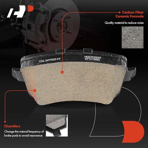 A-Premium Rear Ceramic Brake Pads Set Compatible with Audi A4 2009-2016, Q5 2009-2017, A5 2010-2014, A4 allroad 2013-2016, A4 Quattro 2009-2016, A5 Quattro 2008-2017, allroad 2013-2016, 4-Pack in Saudi Arabia