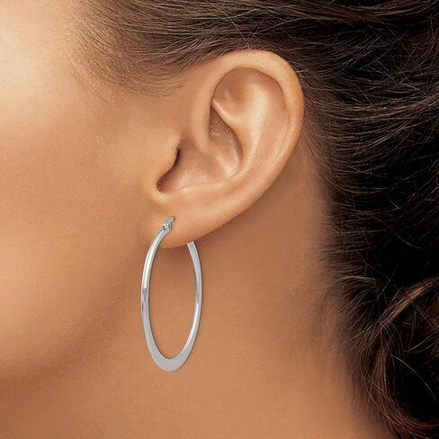 Chisel Stainless Steel 40mm Diameter Hoop Earrings 40mm in Kuwait