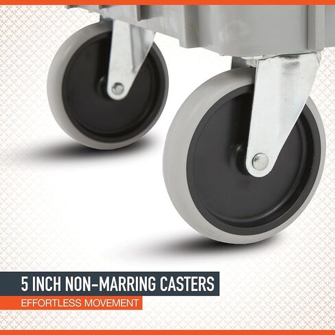 Ironton 500-Lb. Capacity 3 Tray Utility Cart, Maintenance-Free Structural Foam Construction Cargo Pushcart, Scratch Resistant, Easy to Clean Service Cart, 40in.W x 17in.D x 32 9/10in.H in Kuwait