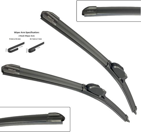 Front Wiper Blades For TOYOTA Echo 00-05 Pair 22" 14" Premium All-Season OE Quality 2M PLASTIC in Saudi Arabia