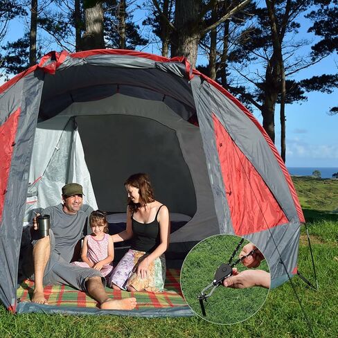 قطعتان من حبال السقاطة بطول 4 أمتار، شماعات سقاطة لأضواء النمو مع خطافين بديلين معدنيين، شماعة حبل شديدة التحمل قابلة للتعديل لمعدات غرفة النمو والتخييم في الهواء الطلق (أسود) in Kuwait