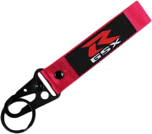 Motorcycle Key Chain Embroidered Tag Automobile Car Motor Key Ring Karabiner Shackle Compatible with Suzuki GSX-R in Saudi Arabia