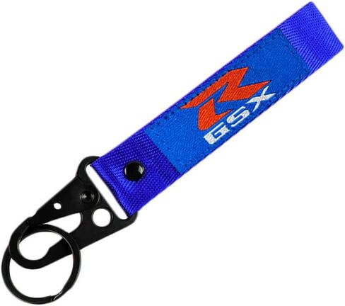 Motorcycle Key Chain Embroidered Tag Automobile Car Motor Key Ring Karabiner Shackle Compatible with Suzuki GSX-R in Saudi Arabia