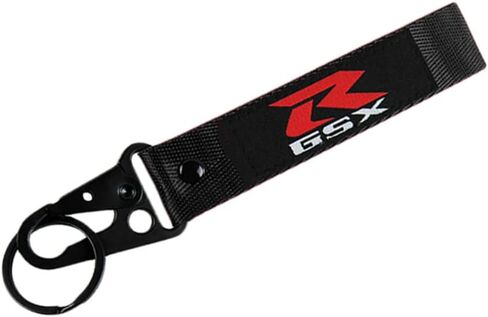 Motorcycle Key Chain Embroidered Tag Automobile Car Motor Key Ring Karabiner Shackle Compatible with Suzuki GSX-R in Saudi Arabia