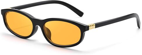 COASION Retro Oval 90s Sunglasses for Women - Small Y2k Vintage Cat Eye Sun Glasses Shades in Saudi Arabia