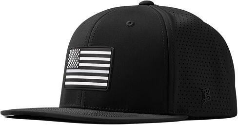 قبعة Vintage Old Glory PVC المنحنية Elite XGen™ | قبعة بيسبول سناب باك لايت رايت قابلة للتعديل | تشغيل تمرين الجولف in Saudi Arabia