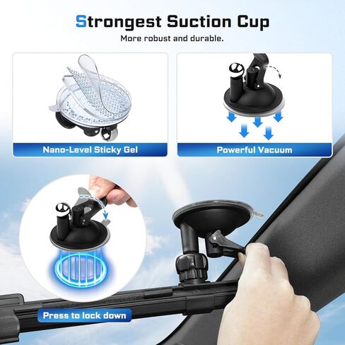 Retractable Car Windshield Sun Shade Automatic Sunshade for Windshield, Protect Car from Sun Rays & Heat Damage, Protect Interior, Adjustable Universal Fit for Car Trucks SUVs (Not for Large Trucks) in Kuwait