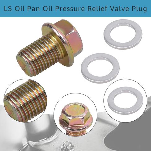 LS Oil Pan Oil Pressure Relief Valve Plug Compatible with Bypass 2007+ Gen IV LS Engines LS1 LS2 LS6 LQ4 LQ9 6.0L 5.7L 5.3L 4.8L in Kuwait