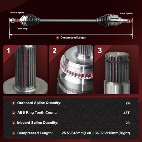 Anytek CV Axle Shaft Front Left & Right For Toyota Corolla 2003-2015 2016 2017 2018 Matrix 2003-2012 Pontiac Vibe 2003-2010 L4 1.8L Manual Trans only Replace# 665228 665224 Passenger & Driver in Kuwait