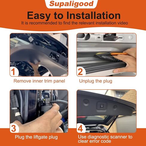 Power Rear Hatch Strut Lift Support, for Kia Sorento 2016-2020 Liftgate Struts, No. 81770C5100 Electric Tailgate Liftgate Actuator, Power Liftgate with Quiet Motor (Left Right, 2pcs) in Kuwait