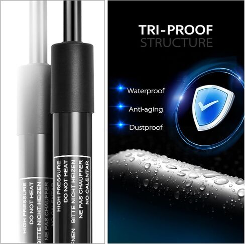 YHTAUTO 2 قطعة غطاء صندوق السيارة الخلفي رفع دعم الدعامات استبدال صدمات زنبرك الغاز لفورد فيوجن لينكولن MKZ 2010-2012 ميركوري ميلان 2010 2011 AN7354406A10AC، يناسب النموذج بدون سبويلر in Kuwait