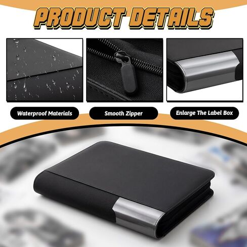 Zhehao 2 Pack Comic Book Binder، 13.4 x 10.2 x 4.3 في ألبوم تخزين من جلد البولي يوريثان مع 20 أكمام مزدوجة الجوانب، يحمل ما يصل إلى 80 كاريكاتير، يناسب معظم المجموعات الهزلية، منظم عرض أسود لهواة الجمع in Saudi Arabia