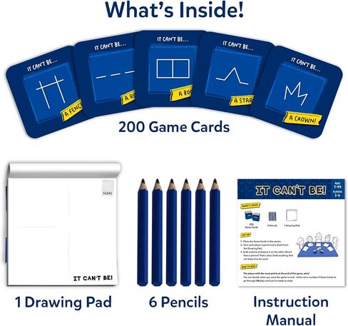 Skillmatics It’s Not It, Fast-paced Drawing Game, Family & Party Game, Fun Card & Board Game, Gifts for Kids, Teens, Adults Ages 7, 8, 9, 10 & Up in Kuwait
