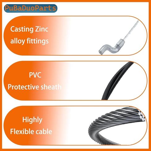 104-8676 Brake Cable Replacement for Toro 22" Recycler Lawn Mower, Fit Personal Pace Walk-Behind Models 20013 20014 20017 20018 20031 20041 20049 20051 20066 20067, Replaces 104-8676 290-919 14759 in Kuwait