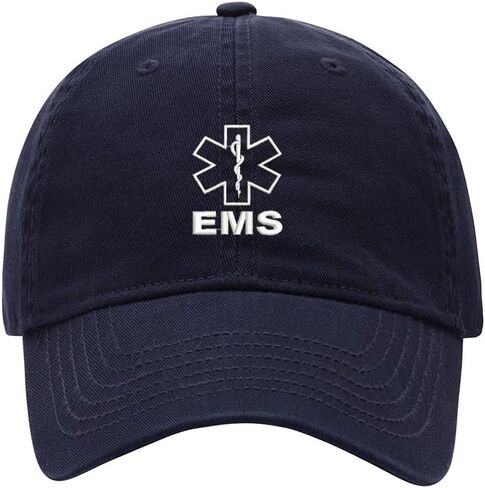 قبعة بيسبول للرجال EMS مطرزة من القطن المغسول عتيقة كهدايا للأب in Kuwait