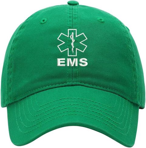 Men's Baseball Cap EMS Embroidered Washed Cotton Vintage Dad Gifts Hat in Saudi Arabia