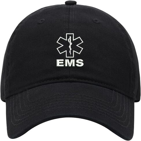 Men's Baseball Cap EMS Embroidered Washed Cotton Vintage Dad Gifts Hat in Saudi Arabia