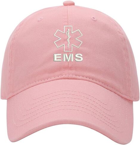 Men's Baseball Cap EMS Embroidered Washed Cotton Vintage Dad Gifts Hat in Saudi Arabia