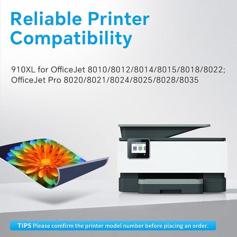 910XL Ink Cartridges Combo Pack Replacement for HP Ink 910 XL Compatible with OfficeJet Pro 8020 8025 8028 8035 8030 8010 8015 8018 8022 Series Printer HP 910 XL (4 Pack Black, Cyan, Magenta, Yellow) in Kuwait