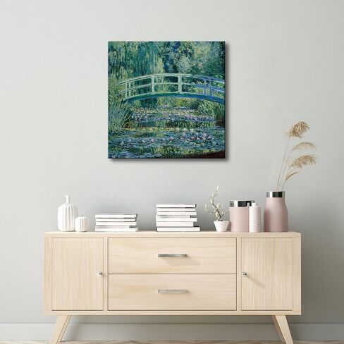 Wieco Art Canvas Print Wall Art Water-Lily Pond,1899 by Claude Monet Impressionism Art Print Picture Artwork for Living Room Bedroom Home Kitchen Decorations in Saudi Arabia