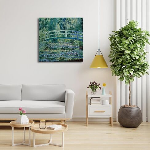 Wieco Art Canvas Print Wall Art Water-Lily Pond,1899 by Claude Monet Impressionism Art Print Picture Artwork for Living Room Bedroom Home Kitchen Decorations in Saudi Arabia