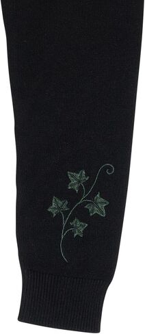 Ro Rox Fox Cardigan - Embroidered Ivy Knit Jumper Nature Inspired Retro Knitwear in Kuwait