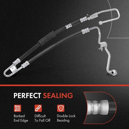 مجموعة خط خرطوم ضغط التوجيه المعزز A-Premium متوافقة مع BMW E90/E92/E93 Series M3 2008 2009 2010 2011 2012 2013، V8 4.0L، الأنابيب إلى الرف in Saudi Arabia