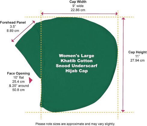 Middle Eastern Mall Women's Snood Cap Cotton Beanie Large Hijab Chemo Undercap (Winter Blue) in Kuwait