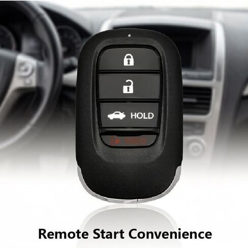Replacement for Honda Civic Key Fob Remote Control 2022 2023 4 Buttons 434MHz KR5TP-4,Black in Saudi Arabia