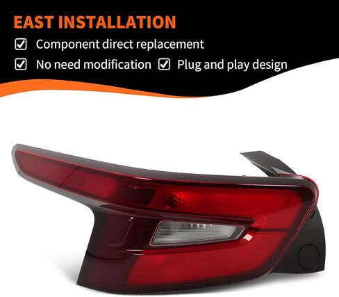 Left Tail Light Compatible with Trax 2024 2025 Driver Side Rear Tail Lamp with Bulbs Taillight Assembly Rear Brake Light 42865504 (Left) in Saudi Arabia