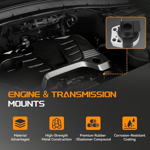 3PCS Engine Motor Mount & Automatic Transmission Mount Set Compatible for Ford Focus 2.0L 2012 2013 2014 2015 2016 2017 2018, Replace# A5312, A5520, A5612 in Saudi Arabia