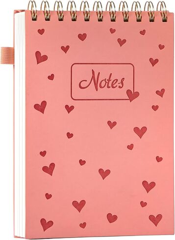 Yoment Top Spiral Notebook A5 وسادات Steno ذات غلاف جلدي، 240 صفحة 100 جرام في المتر المربع لطيف من أعلى دفاتر الملاحظات الحلزونية الكلية حكمت 6 × 9، دفاتر ملاحظات حلزونية لليد اليسرى للعمل والمدرسة والمنزل والأرجواني in Saudi Arabia