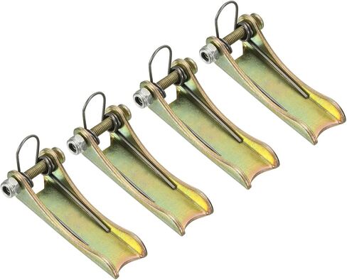 PATIKIL 2.2 Inch Hook Safety Latch Kit, 4 Pack Metal Towing Hitch Replacement for Clevis Hook Trailer, Golden Tone in Saudi Arabia