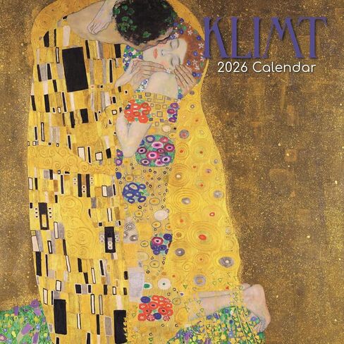 The Gifted Stationery 2026 Square Wall Calendar - Gustav Klimt Art & 16 Month Wall Planner 2026 - Planner with 180 Reminder Stickers - US & International Holidays - Sep 2025-Dec 2026, 12 x 12 in in Saudi Arabia