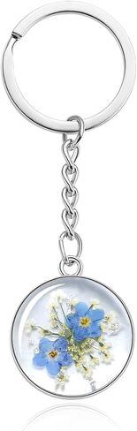 Real Pressed Flower Keychains – Cute keychain for Women, Gift for Nature Lovers, Bag Charm,Handmade Pendants in Kuwait