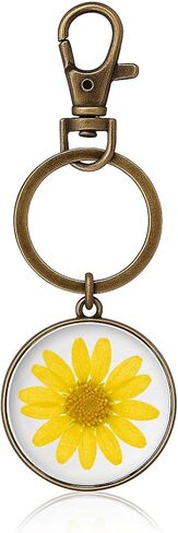 Real Pressed Flower Keychains – Cute keychain for Women, Gift for Nature Lovers, Bag Charm,Handmade Pendants in Kuwait