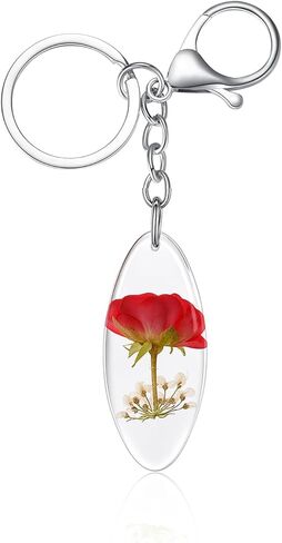 Real Pressed Flower Keychains – Cute keychain for Women, Gift for Nature Lovers, Bag Charm,Handmade Pendants in Kuwait