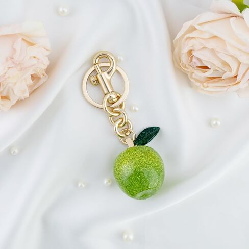 igvean Apple Bag Charm Apple Keychain هدايا للنساء، إكسسوارات محفظة لطيفة، أفضل هدايا عيد الميلاد وعيد الحب لها in Kuwait