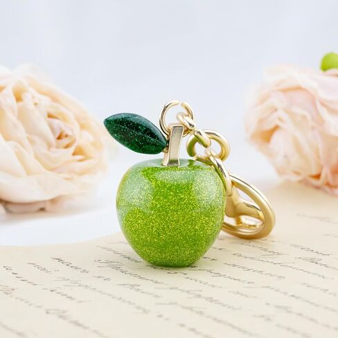 igvean Apple Bag Charm Apple Keychain هدايا للنساء، إكسسوارات محفظة لطيفة، أفضل هدايا عيد الميلاد وعيد الحب لها in Kuwait