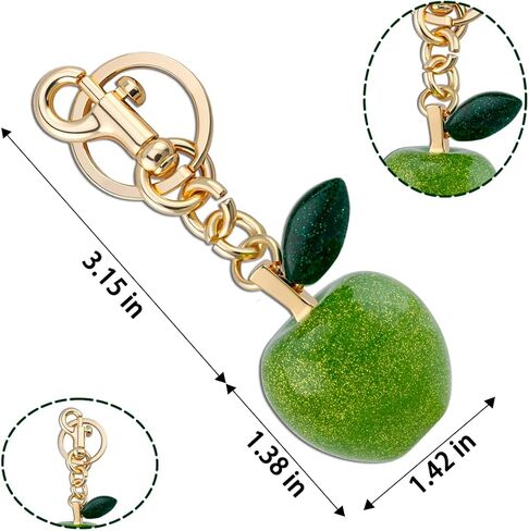 igvean Apple Bag Charm Apple Keychain هدايا للنساء، إكسسوارات محفظة لطيفة، أفضل هدايا عيد الميلاد وعيد الحب لها in Kuwait