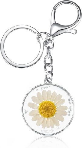 Real Pressed Flower Keychains – Cute keychain for Women, Gift for Nature Lovers, Bag Charm,Handmade Pendants in Kuwait