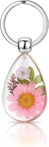 Real Pressed Flower Keychains – Cute keychain for Women, Gift for Nature Lovers, Bag Charm,Handmade Pendants in Kuwait